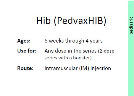 PedvaxHIB